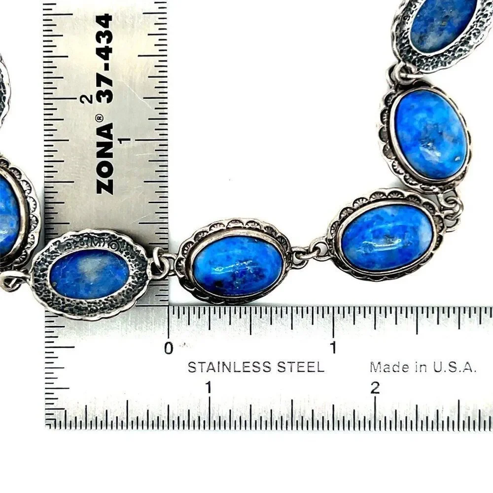 Sterling Silver‎ 925 Blue Stones Bracelet
